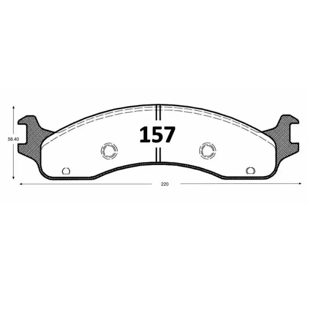 PASTILLAS FRENO DELANTERAS FORD F150 / F250 / F350 - Imagen 4