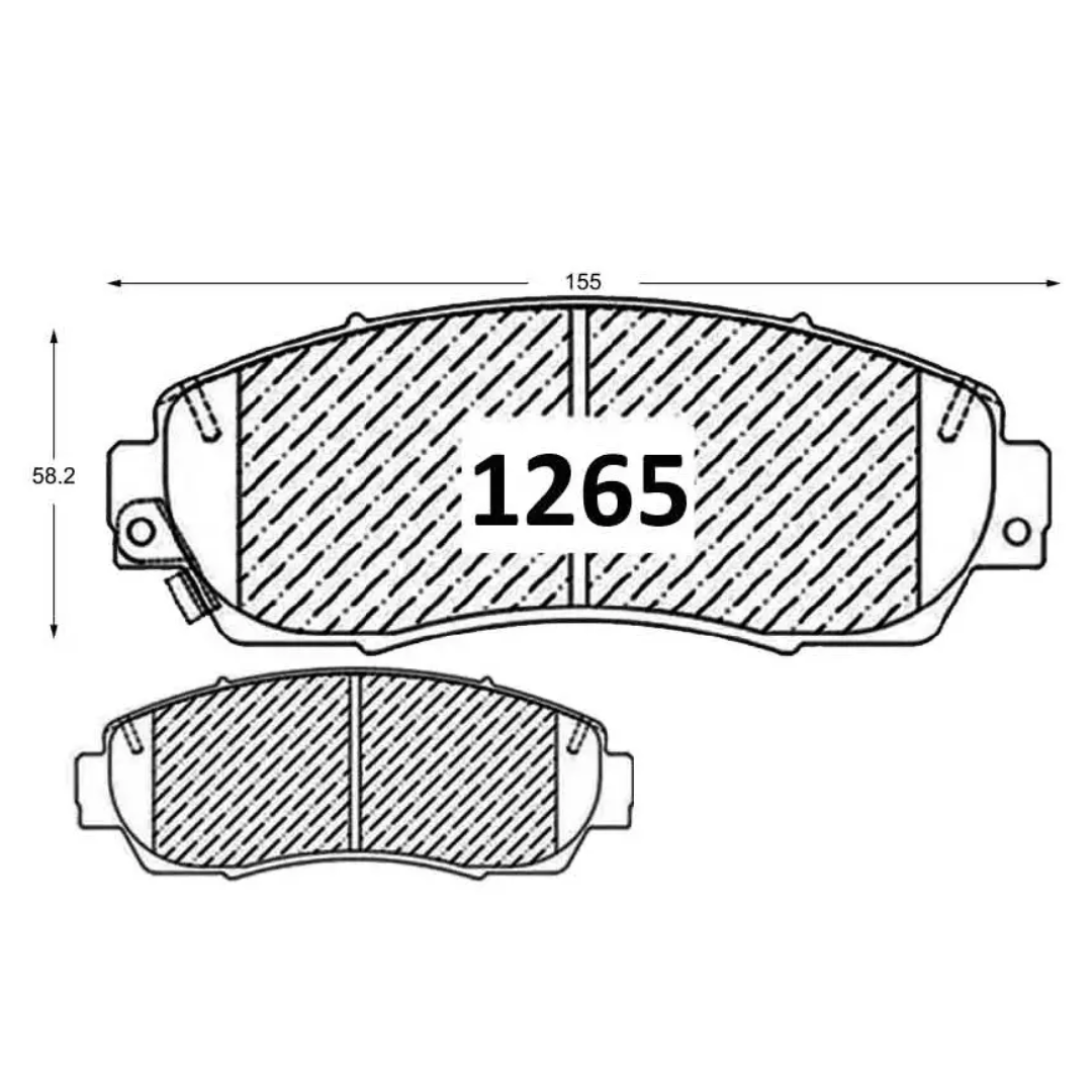 PASTILLAS FRENO DELANTERAS HONDA ACCORD / CRV / CHANGAN CS75 / GREAT WALL HAVAL / H6 - Imagen 4