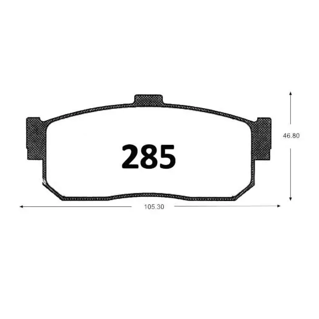 PASTILLAS FRENO TRASERAS NISSAN PRIMERA / SAMSUNG SM5 / SQ5 - Imagen 4