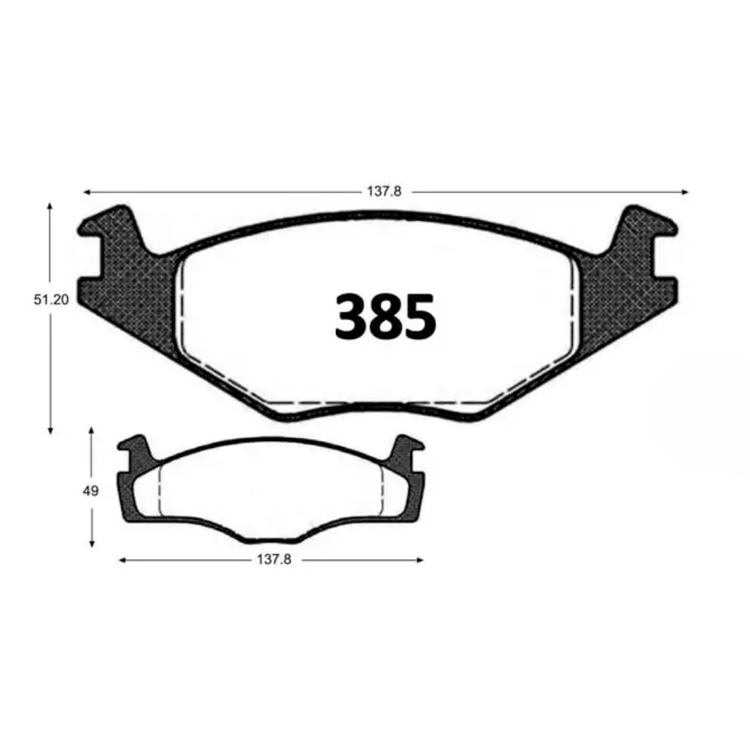 PASTILLAS FRENO DELANTERAS VOLKSWAGEN GOLF / VENTO / SEAT IBIZA / CORDOBA - Imagen 4