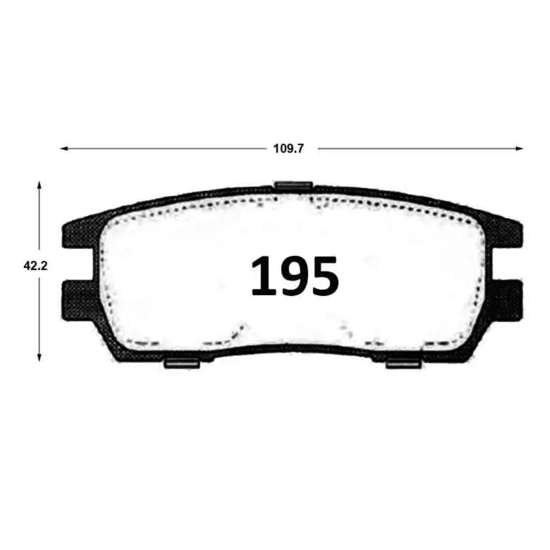 PASTILLAS FRENO TRASERAS ISUZU TROOPER 3.2 1993/2001 - Imagen 4