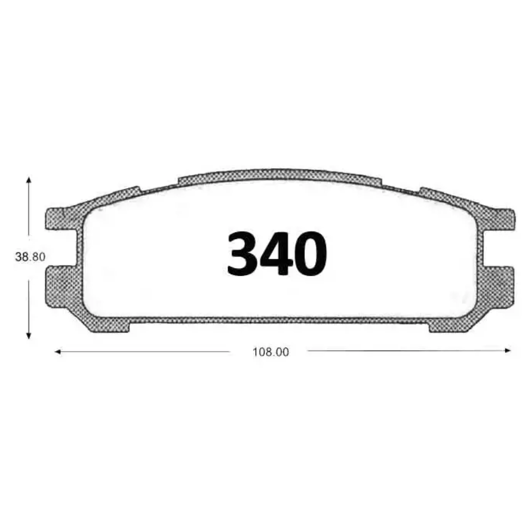 PASTILLAS FRENO TRASERAS SUBARU LEGACY / IMPREZA / OUTBACK - Imagen 4