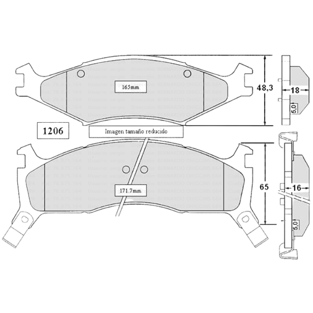 PASTILLAS FRENO DELANTERAS KIA SPORTAGE 2.0 1994/1998 - Imagen 4