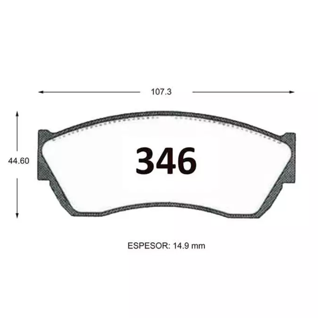 PASTILLAS FRENO DELANTERAS HONDA CIVIC / SUZUKI FORZA / SWIFT - Imagen 4