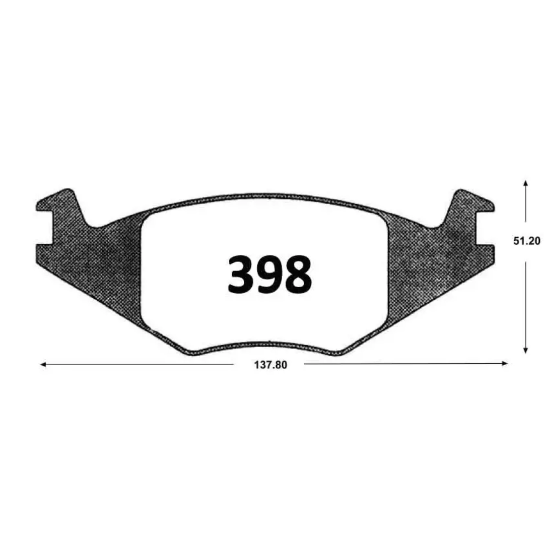 PASTILLAS FRENO DELANTERAS VOLKSWAGEN POLO 1.3 95/96 / SEAT IBIZA 1.6 94/96 - Imagen 4