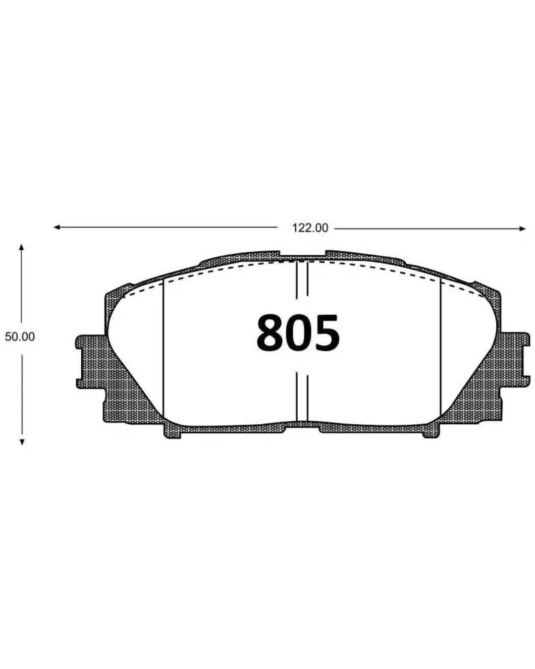 PASTILLAS FRENO DELANTERAS TOYOTA YARIS / GREAT WALL VOLEEX / M4 / BRILLIANCE H220 / H230 - Imagen 4
