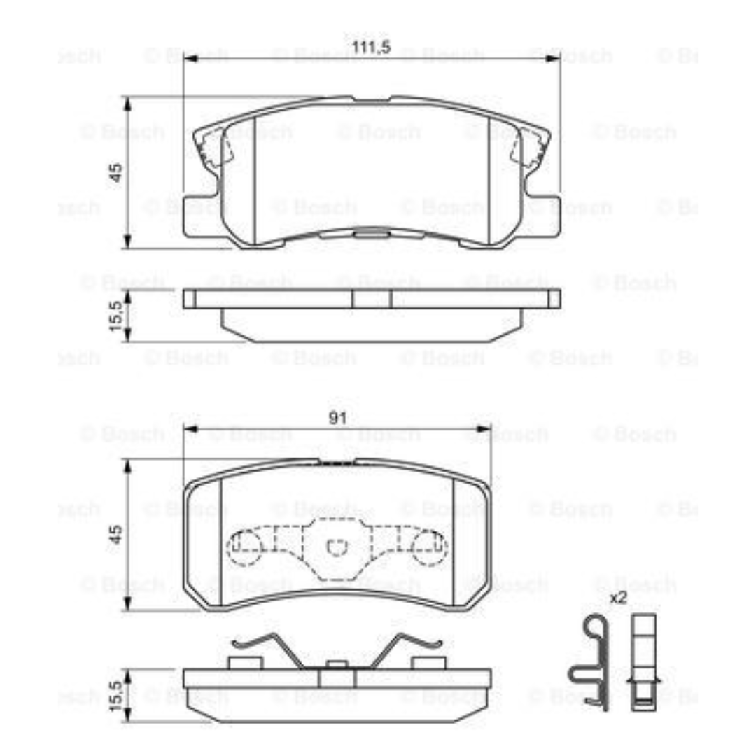 PASTILLAS FRENO TRASERAS CALIBER / COMPASS / PATRIOT / ASX / MONTERO / OUTLANDER - Imagen 4
