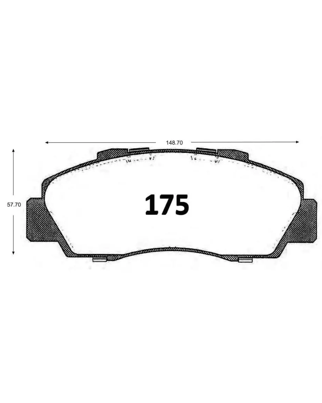PASTILLAS FRENO DELANTERAS HONDA ACCORD / CRV / HRV / PRELUDE - Imagen 4