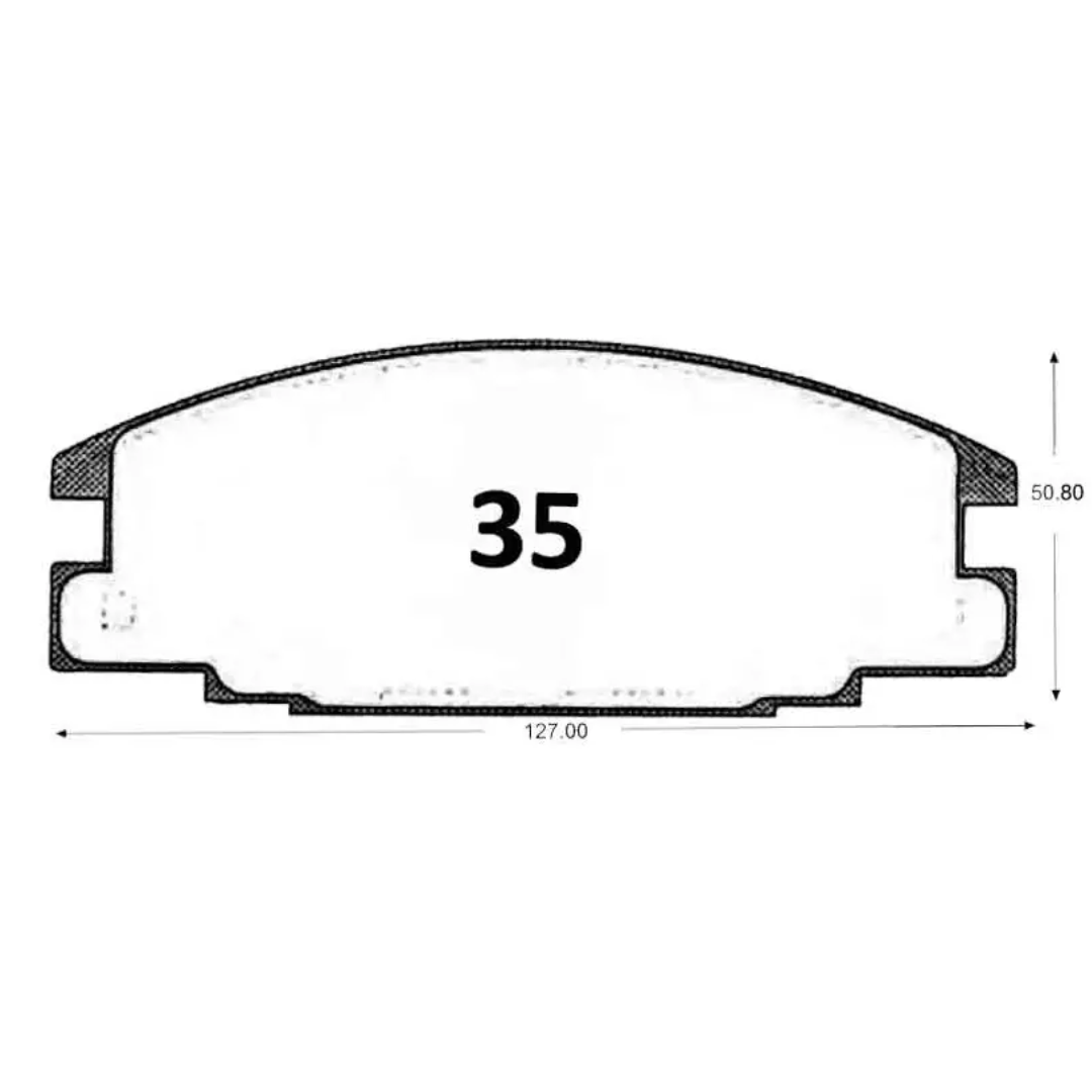 PASTILLAS FRENO DELANTERAS CHEVROLET LUV / ISUZU TROOPER - Imagen 4