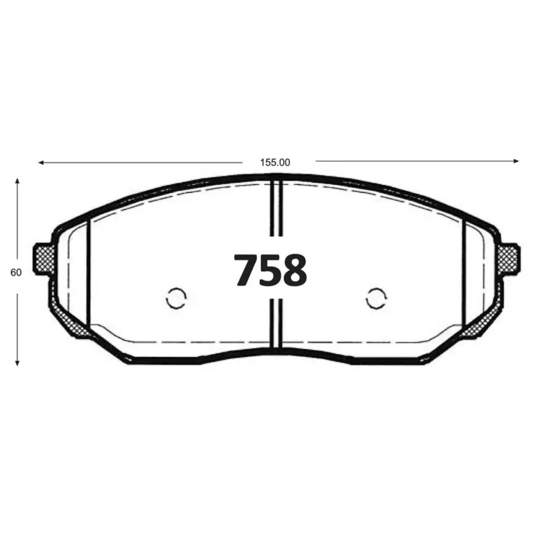 PASTILLAS FRENO DELANTERAS KIA SORENTO 2004/2010 - Imagen 4