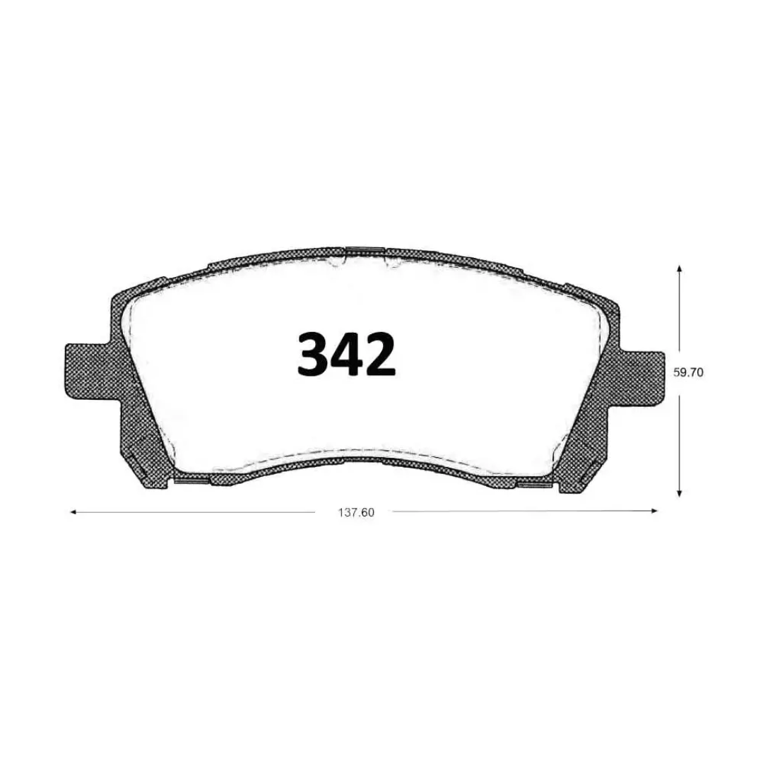 PASTILLAS FRENO DELANTERAS SUBARU FORESTER / LEGACY / OUTBACK - Imagen 4
