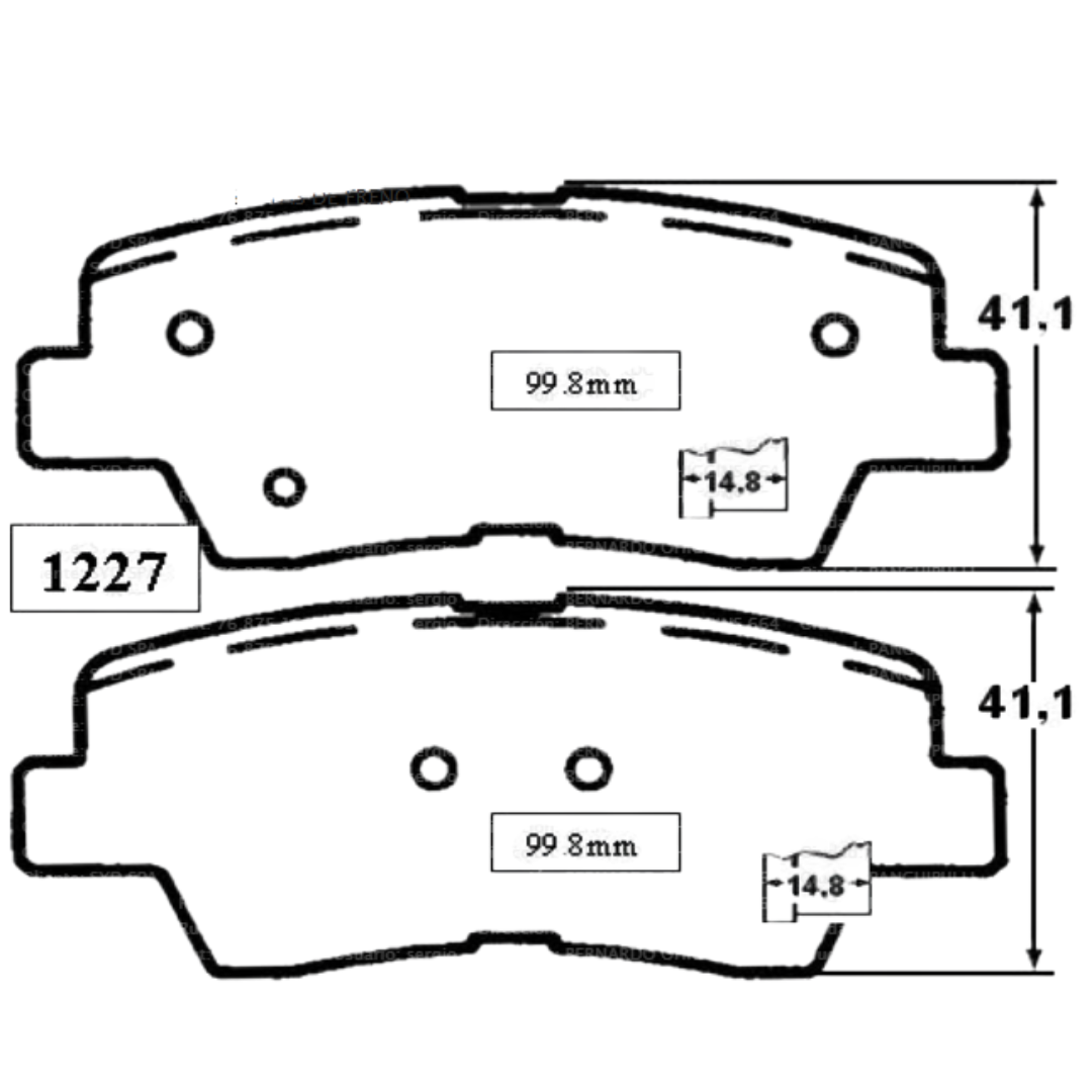 PASTILLAS FRENO TRASERAS HYUNDAI / KIA / SSANGYONG / CHANGAN - Imagen 4