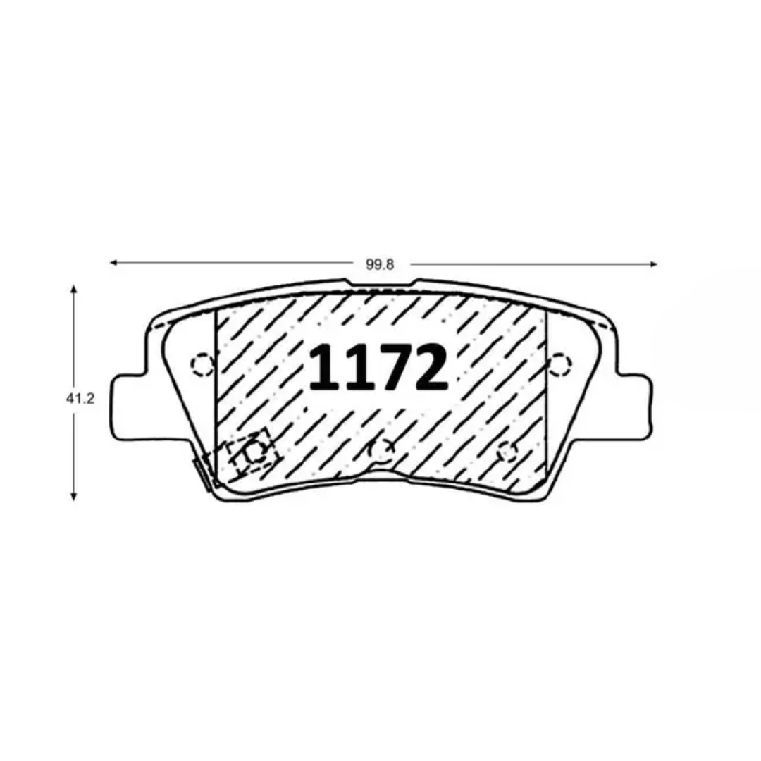 PASTILLAS FRENO TRASERAS HYUNDAI / KIA / SSANGYONG / CHANGAN - Imagen 4