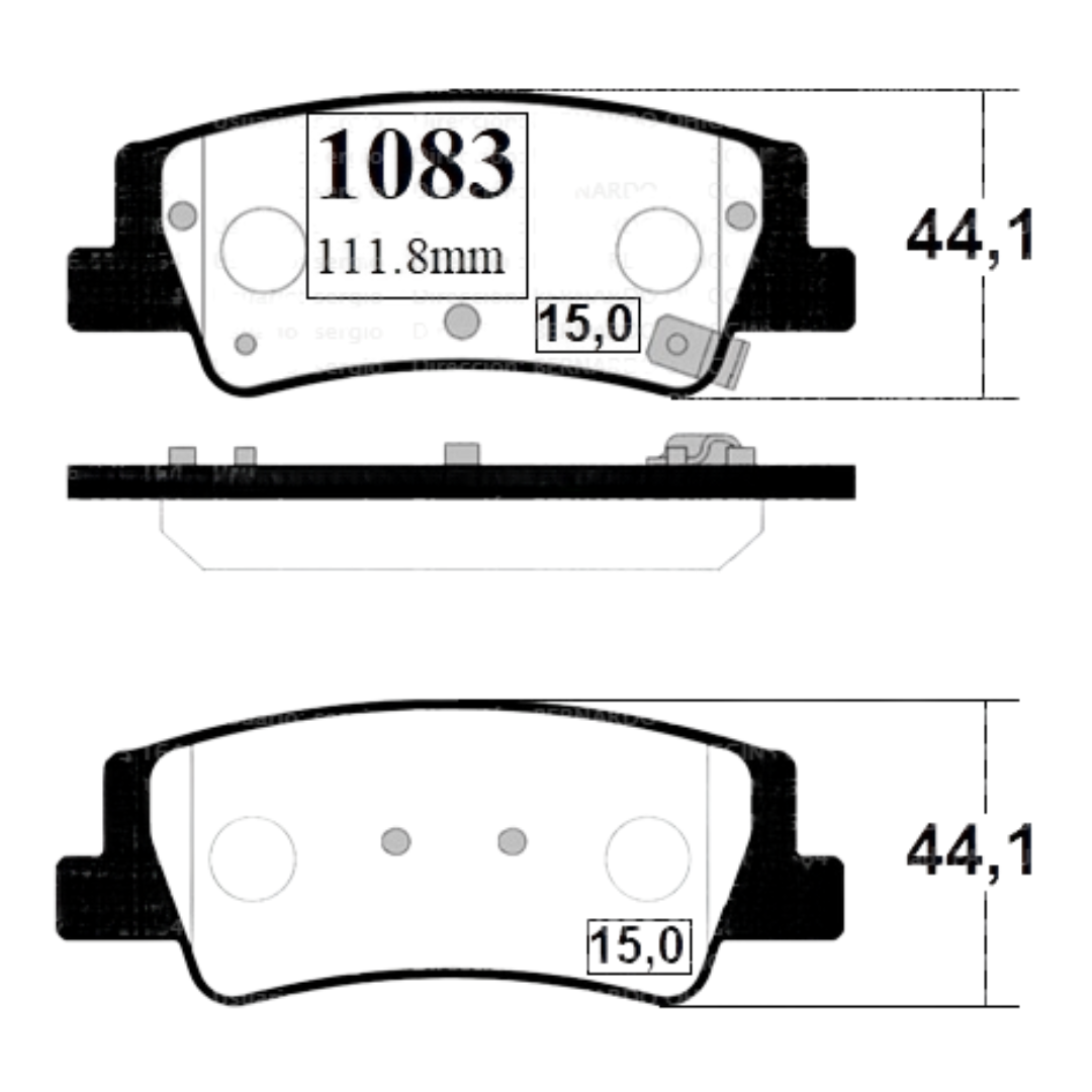 PASTILLAS FRENO TRASERAS HYUNDAI TUCSON / KIA SPORTAGE - Imagen 4