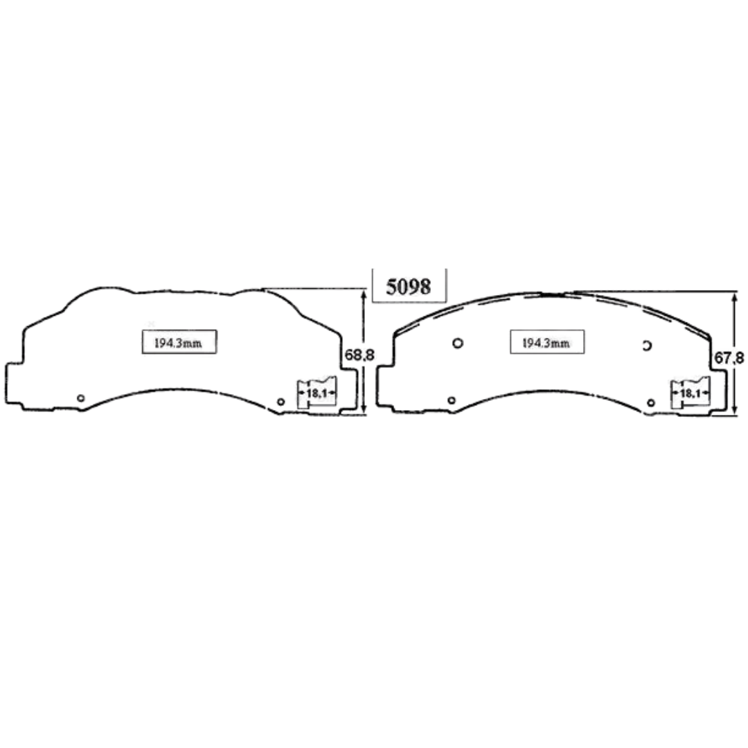 PASTILLAS FRENO DELANTERAS FORD F150 - Imagen 4