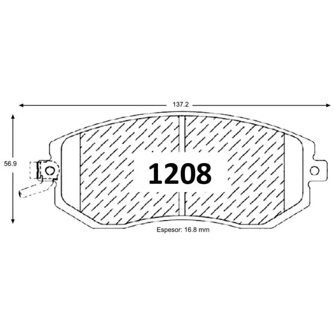 PASTILLAS FRENO DELANTERAS SUBARU FORESTER / IMPREZA / LEGACY / OUTBACK / XV - Imagen 4