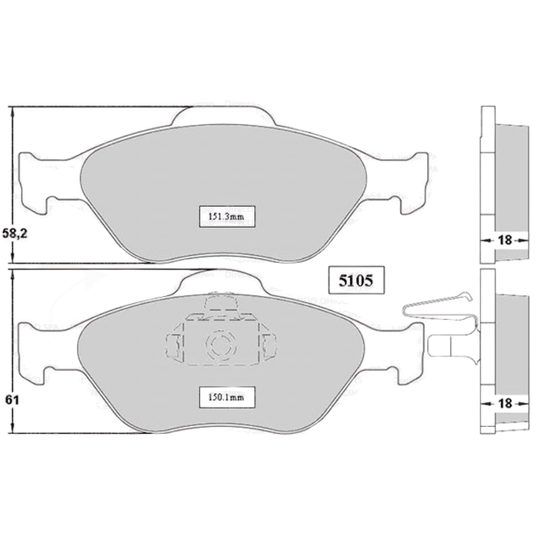 PASTILLAS FRENO DELANTERAS FORD ECOSPORT 2003/2012 - Imagen 4