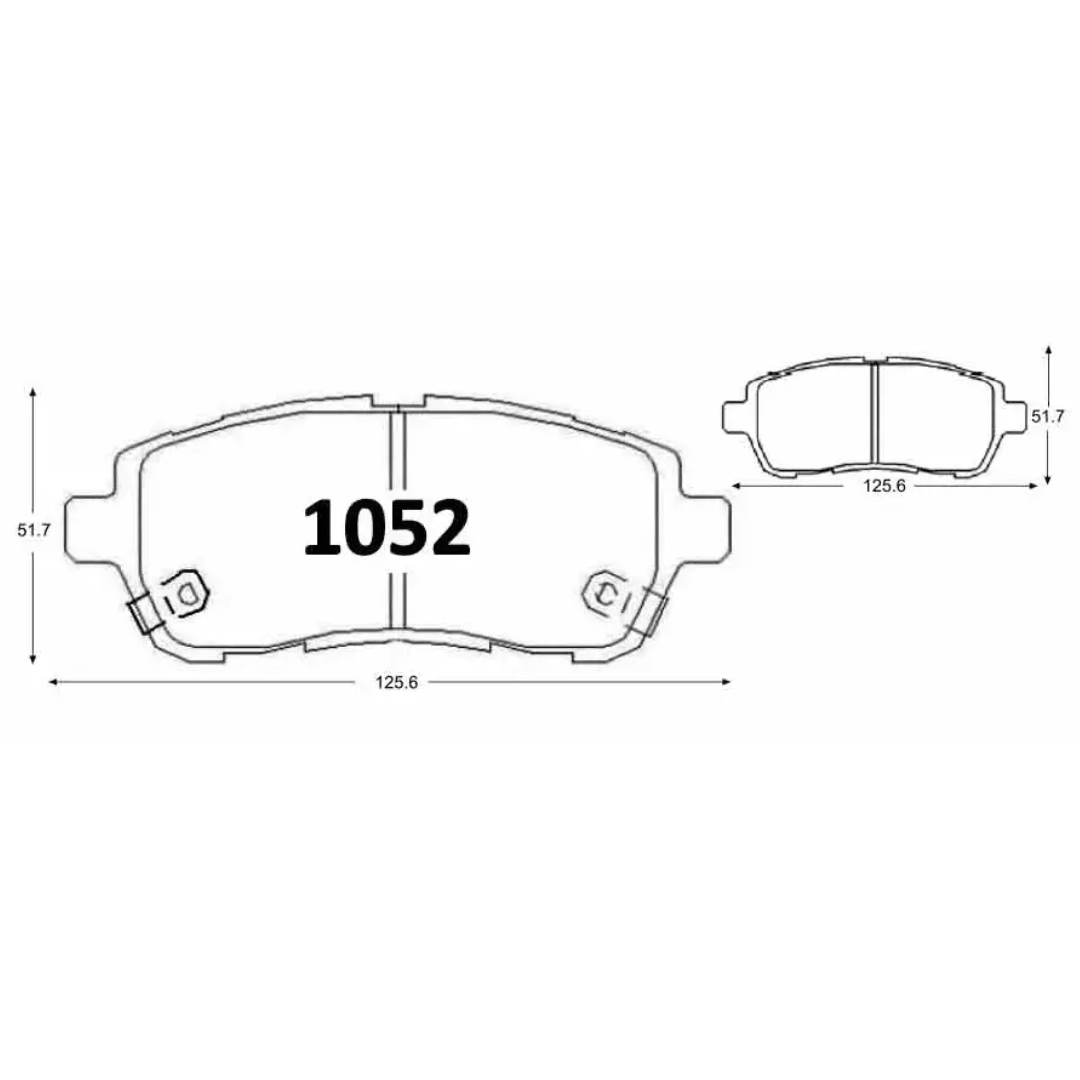 PASTILLAS FRENO DELANTERAS SUZUKI BALENO / SWIFT / ERTIGA / FORD FIESTA / CHANGAN A500 / CS15 / MAZDA 2 - Imagen 4