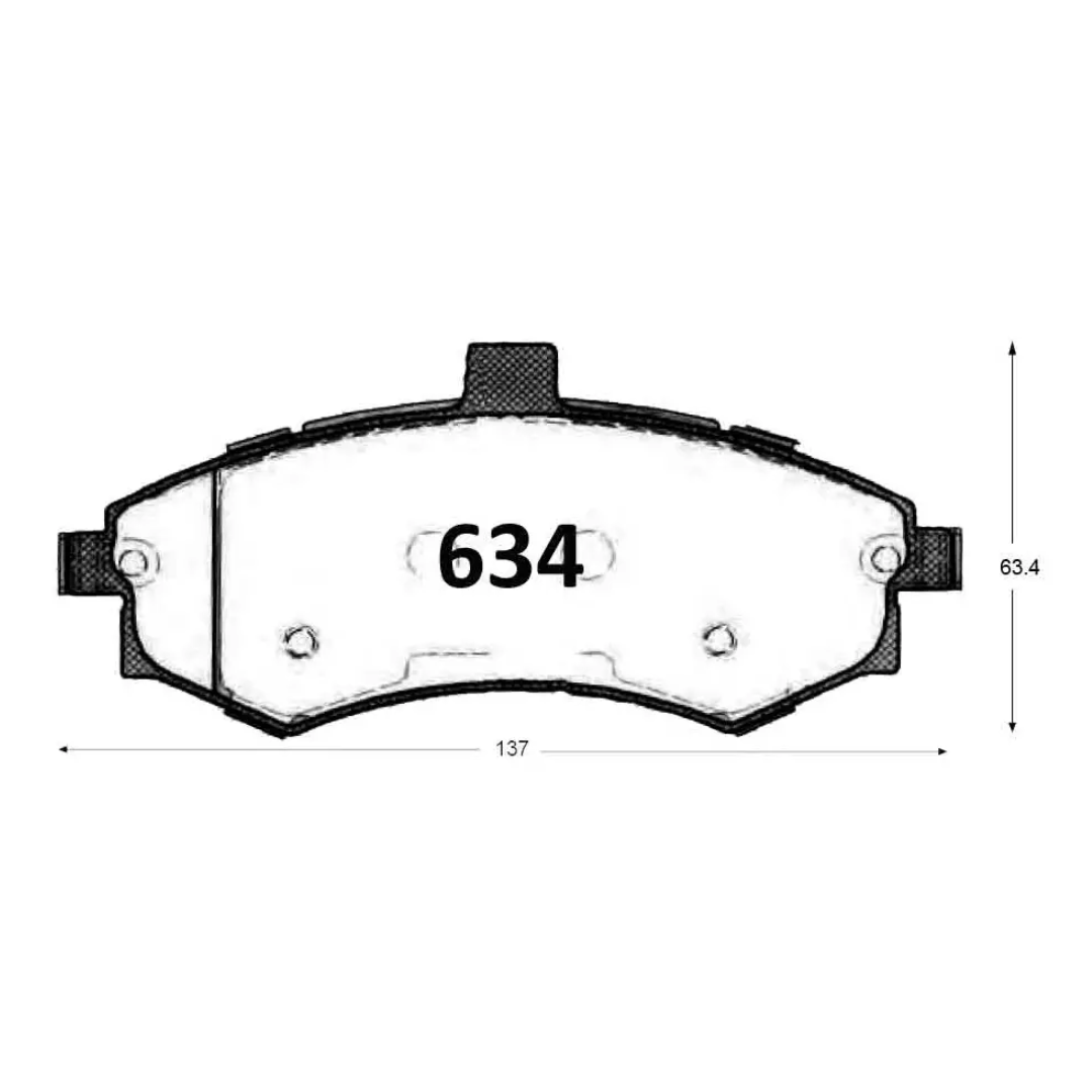 PASTILLAS FRENO DELANTERAS HYUNDAI ELANTRA / MATRIX / KIA CERATO - Imagen 4
