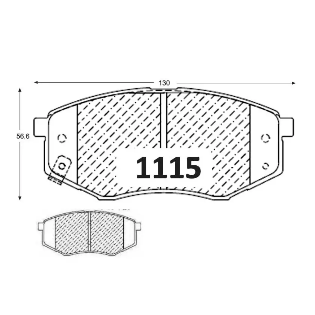 PASTILLAS FRENO DELANTERAS HYUNDAI SONATA / TUCSON / KIA SOUL / SPORTAGE - Imagen 4