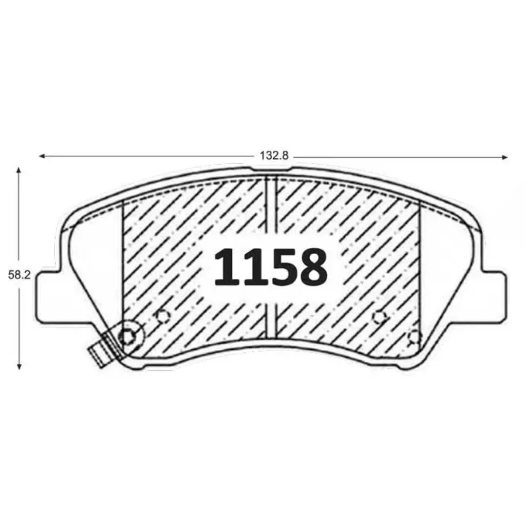 PASTILLAS FRENO DELANTERAS HYUNDAI ACCENT RB / CRETA / ELANTRA / I30 / VELOSTER / KIA CARENS / CERATO / RIO 3 4 5 - Imagen 4