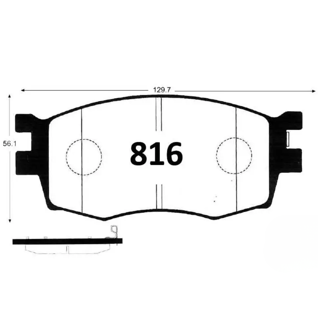 PASTILLAS FRENO DELANTERAS HYUNDAI ACCENT 2006/2011 / KIA RIO JB 2006/2011 - Imagen 4