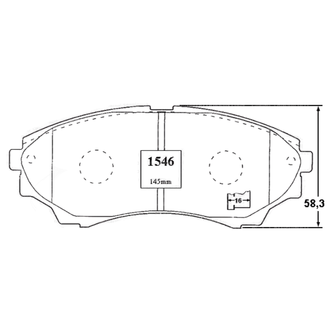 PASTILLAS FRENO DELANTERAS FORD RANGER / MAZDA BT50 / B2500 / B2600 / B2900 PARA MODELOS 4X4 - Imagen 4
