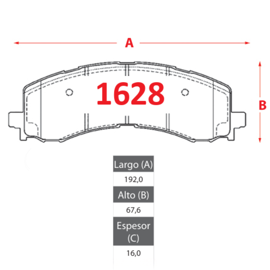 PASTILLAS FRENO DELANTERAS FORD F150 2021/2024 - Imagen 4