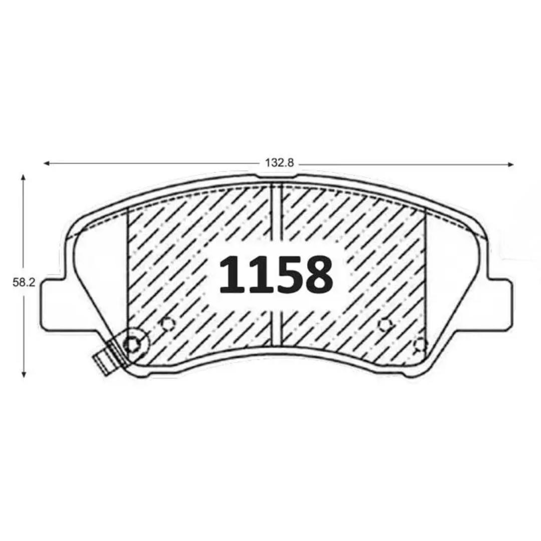 PASTILLAS FRENO DELANTERAS HYUNDAI ACCENT RB / CRETA / ELANTRA / I30 / VELOSTER / KIA CARENS / CERATO / RIO 3 4 5 - Imagen 4