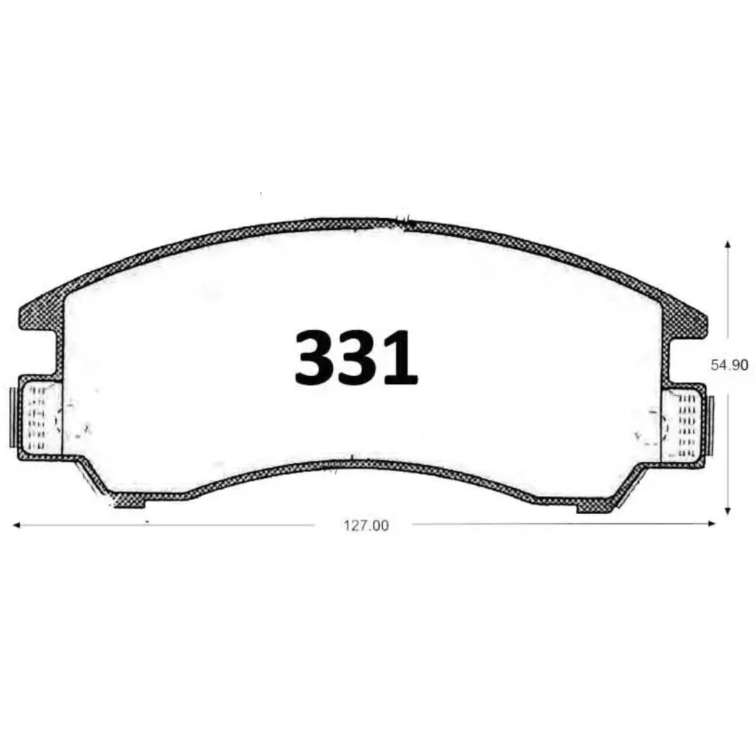 PASTILLAS FRENO DELANTERAS SUBARU LOYALE / LEONE - Imagen 4