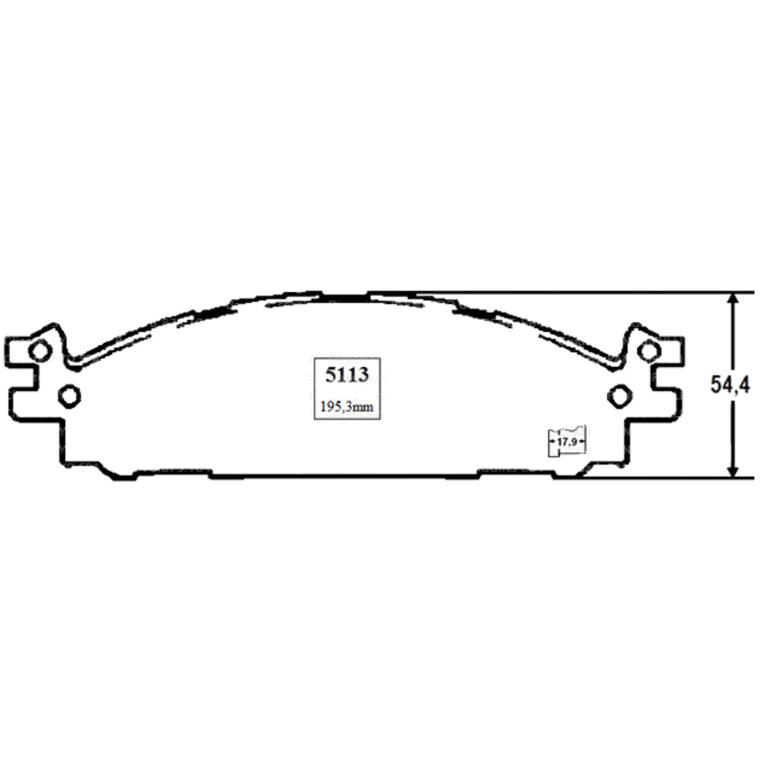 PASTILLAS FRENO DELANTERAS CERAMICAS FORD EXPLORER 2011/2019 - Imagen 4