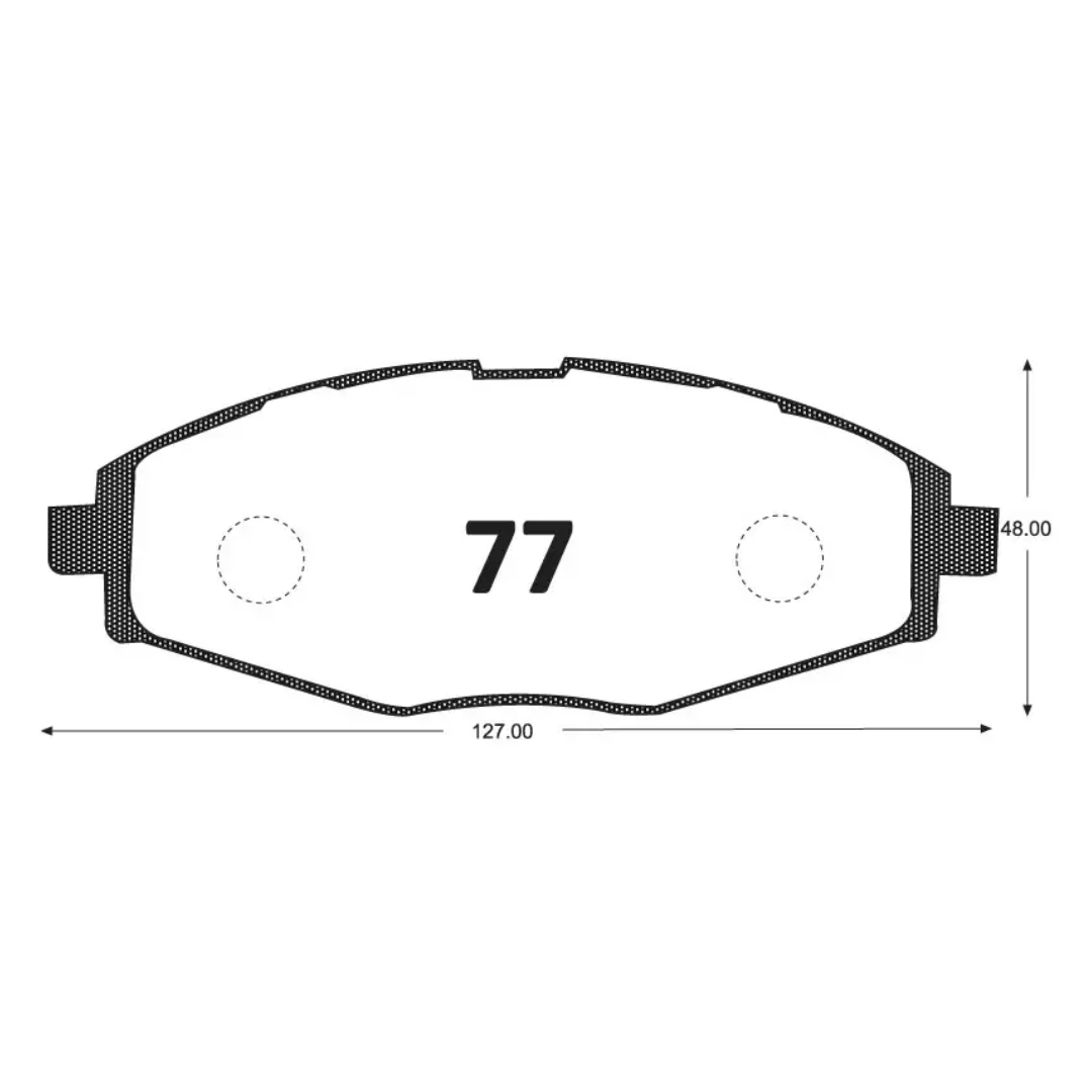 PASTILLAS FRENO DELANTERAS CHEVROLET SPARK / DAEWOO LANOS / LEGANZA / MATIZ / NUBIRA / CHERY IQ - Imagen 3