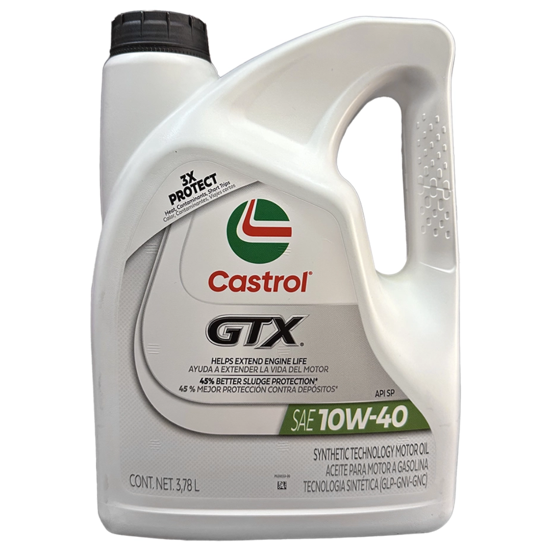 ACEITE 10W40 CASTROL GTX 3,78L PARA MOTOR A GASOLINA