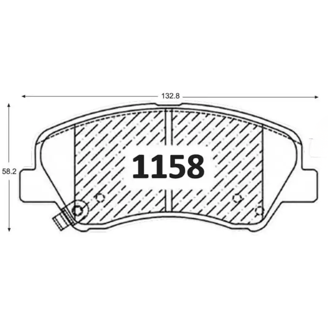 PASTILLAS FRENO DELANTERAS HYUNDAI ACCENT RB / CRETA / ELANTRA / I30 / VELOSTER / KIA CARENS / CERATO / RIO 3 4 5 - Imagen 3