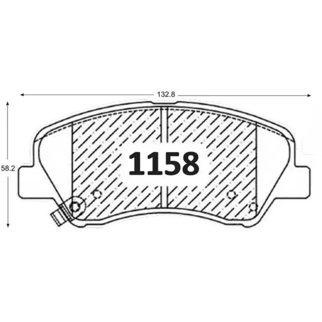 PASTILLAS FRENO DELANTERAS HYUNDAI ACCENT RB / CRETA / ELANTRA / I30 / VELOSTER / KIA CARENS / CERATO / RIO 3 4 5 - Imagen 4