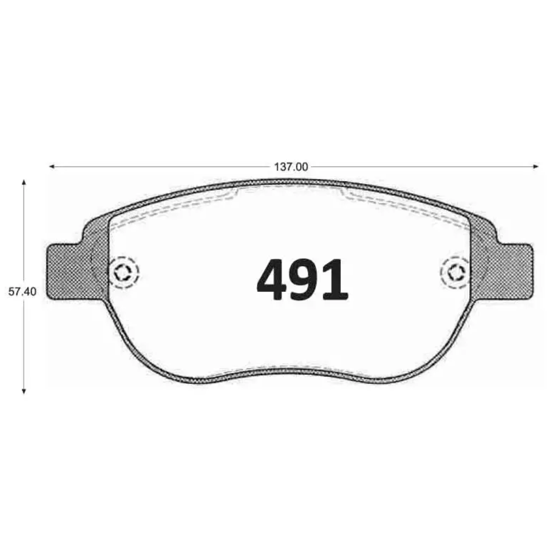 PASTILLAS FRENO DELANTERAS CITROEN C4 / XSARA / PEUGEOT 207 / 307 - Imagen 4