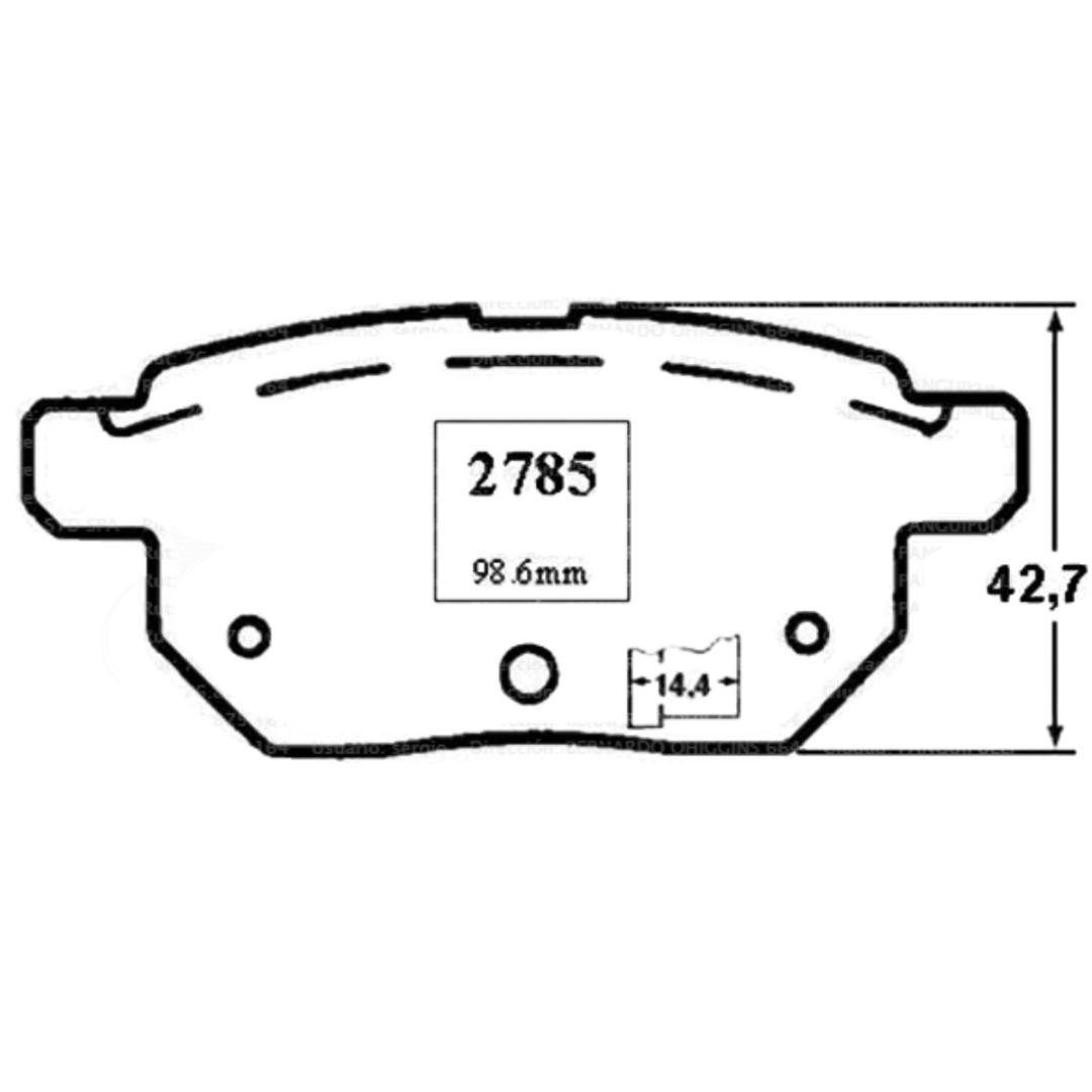 PASTILLAS FRENO TRASERAS TOYOTA / COROLLA / AURIS / GREAT WALL M4 / FLORID / VOLEEX / JAC J3 / S2 / S3 - Imagen 4