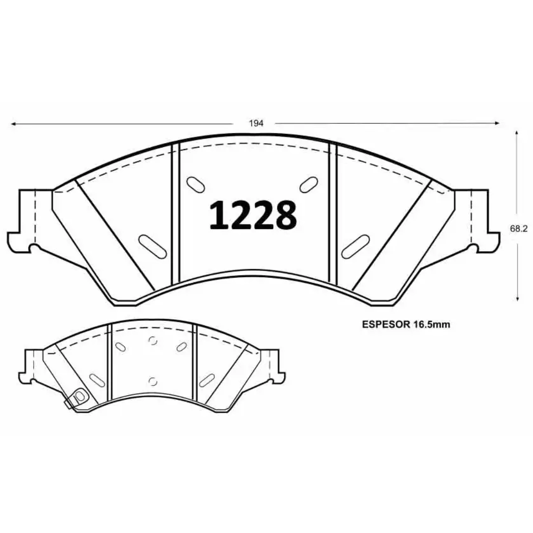 PASTILLAS FRENO DELANTERAS FORD RANGER 3.2 12/20 / MAZDA BT50 3.2 12/20 - Imagen 4