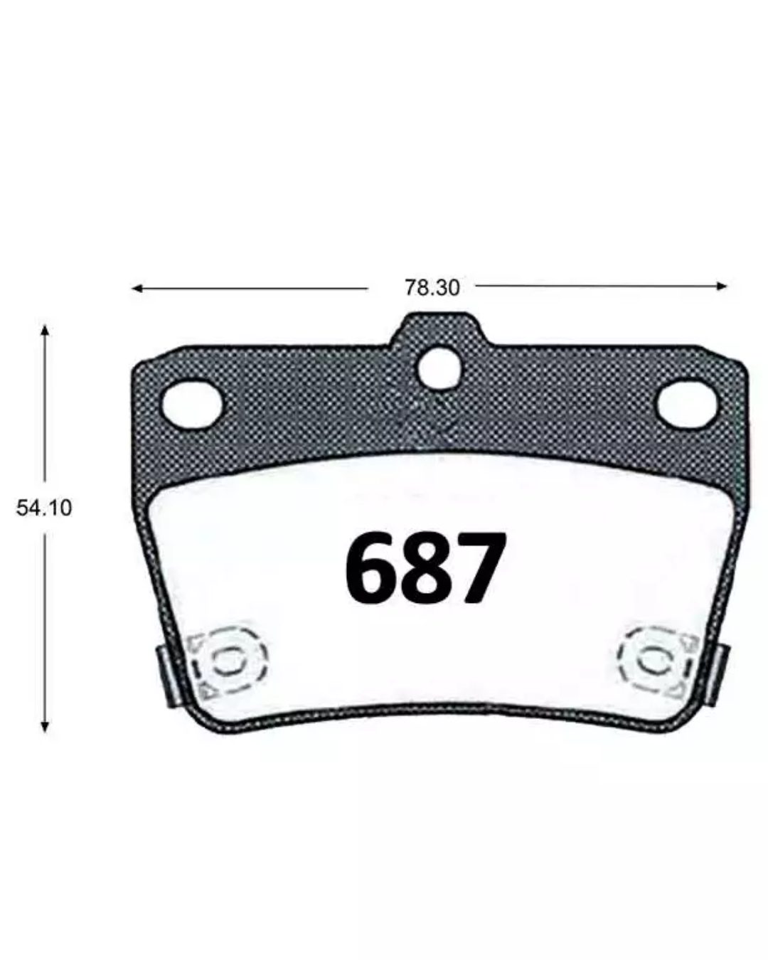PASTILLAS FRENO TRASERAS TOYOTA RAV4 / CHERY TIGGO / GEELY MK - Imagen 4