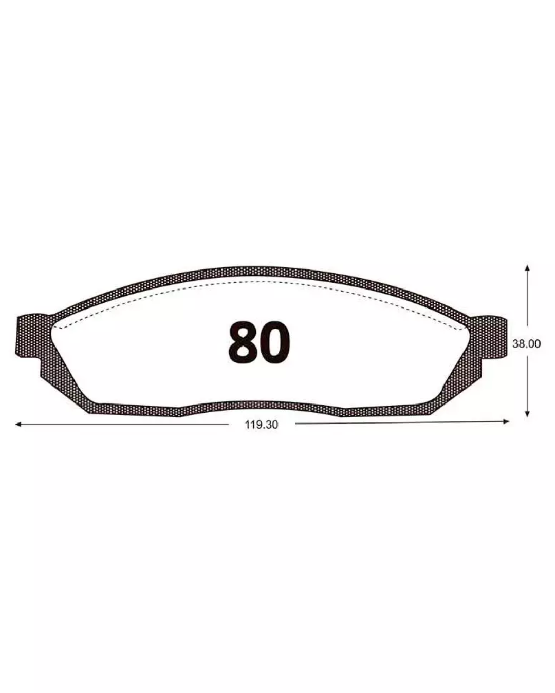 PASTILLAS FRENO DELANTERAS DAEWOO DAMAS / LABO / SUZUKI FRONTE / MARUTI / HONDA CIVIC - Imagen 4