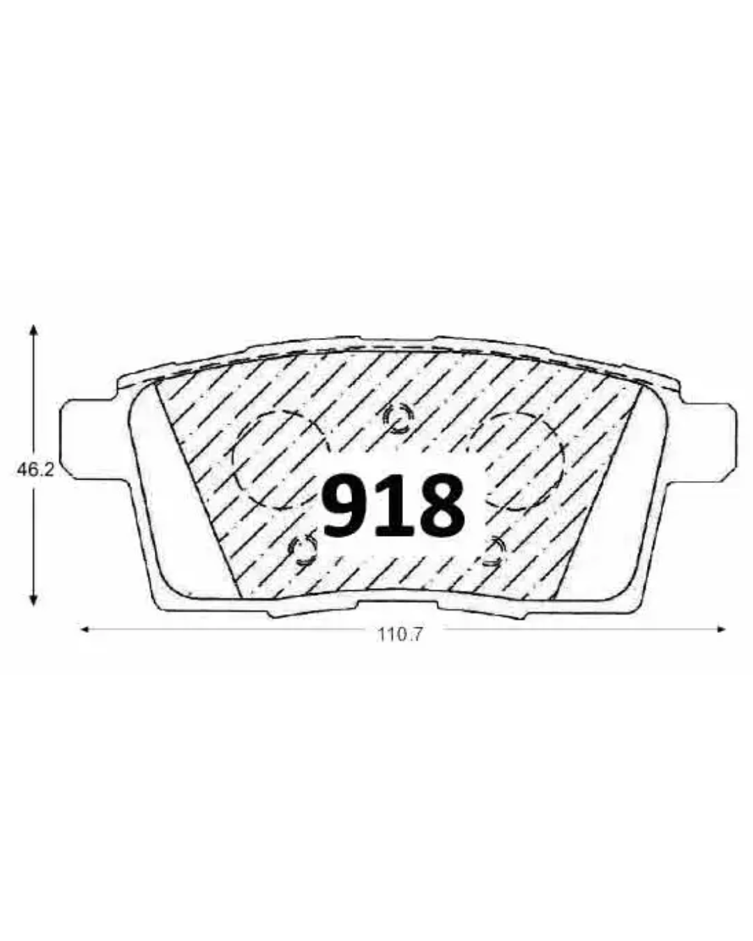 PASTILLAS FRENO TRASERAS FORD EDGE / MAZDA CX7 / CX9 / MPV - Imagen 3