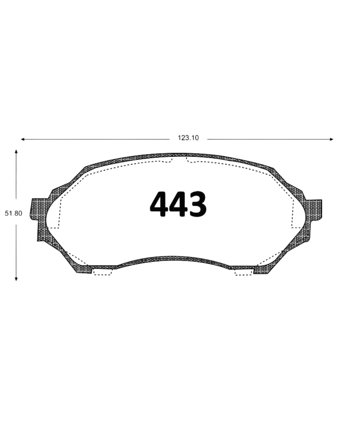 PASTILLAS FRENO DELANTERAS MAZDA 323 1.6 1999/2003 - Imagen 3