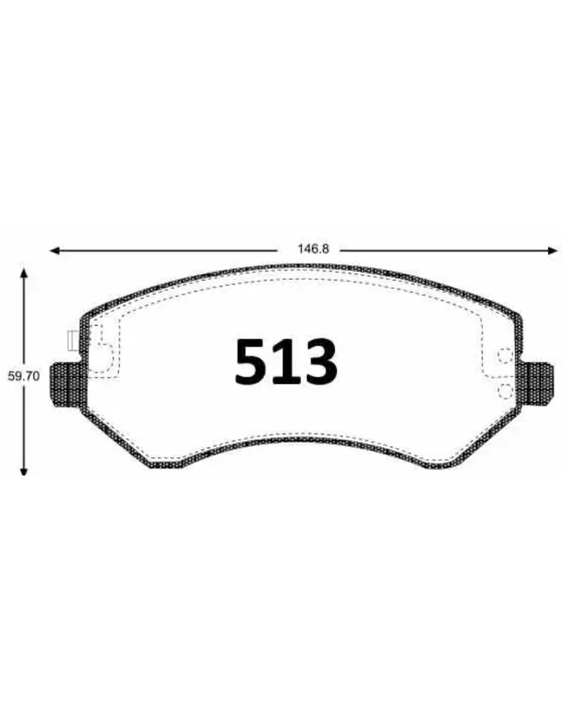 PASTILLAS FRENO DELANTERAS CHRYSLER CARAVAN / TOWN COUNTRY / DODGE CARAVAN / JEEP CHEROKEE / LIBERTY - Imagen 4