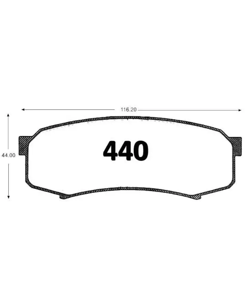 PASTILLAS FRENO TRASERAS TOYOTA LAND CRUISER / RUNNER / JMC VIGUS / JAC T6 / T8 / MAXUS V80 - Imagen 4